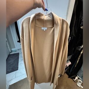 S’Edge (Sedge) Beige Open Front Cardigan